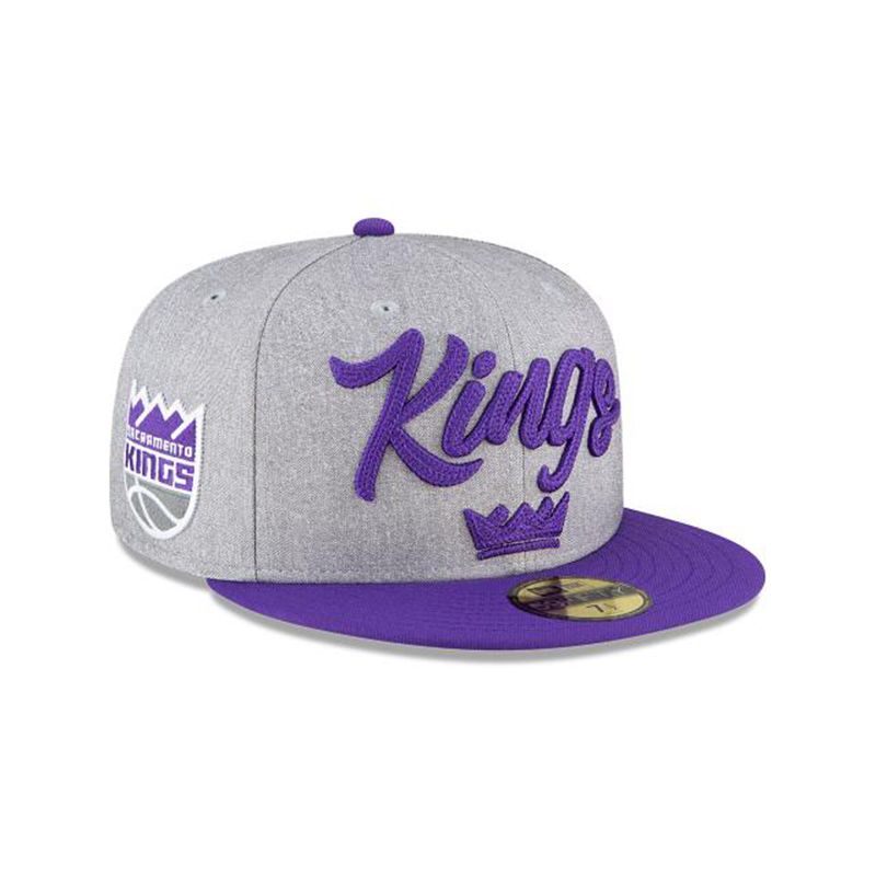 NBA Sacramento Kings Draft 59Fifty Fitted (MYE2528) - Grey New Era Caps